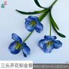 Tulipa Flor de Três Pétalas Duas Folhas Tulipa Florindo Cinco Flores Decoração de Sala de Estar em Casa Flor Artificial Flor de Casamento Obra de Arte Flor de Seda
