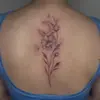 Pegatina de Tatuaje Temporal Popular Transfronteriza Estilo Ins Retro Personalidad Minimalista Europeo y Americano Luna Vid Flor Sencilla