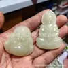 Venta al por mayor de fábrica colgante de Buda Guanyin de jade afgano colgante de jade plano de Buda Guanyin de jade Hetian para el modelo de tienda en vivo suministro