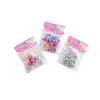 Elástico de Cabelo Prata com Laço Infantil Faixa de Cabelo Anel de Polegar com Pérola Corda para Trança de Cabelo de Menina Doce e Descolada Corda para Cabelo de Bebê