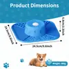 Comedero Lento para Perros Tazón de Silicona con Alfombrilla de Lamer Adecuado para Golosinas Líquidas y Espesas Comedero de Lamer para Perros Antideslizante con Bola Rodante Interactiva