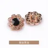 Botones para Camisa con Punto de Aceite en Forma de Flor, Botones de Metal, Botones para Camisa, Botones Tejidos para Suéter, Accesorios de Ropa Jinda
