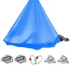 Hamaca de Yoga Aéreo 7m Set Uso en Casa Placa Fija Accesorios Cuerda de Suspensión Elástica Tela para Colgar Estudio de Yoga