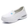 Zapatos de Enfermera para Mujer, Verano Transpirables Antideslizantes Suela Blanda Piel Genuina Negro Suela Gruesa Zapatos de Trabajo Venta al por Mayor Dropshipping Cómodos y Transpirables