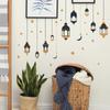 Comércio exterior luzes pendentes preto e dourado estrelas quarto sala de estar varanda guarda-roupa dormitório decoração de casa papel de parede autoadesivo atacado