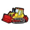 Encantos para Zapatos de Goma Suave de PVC de Camión de Construcción de Dibujos Animados Excavadora Bulldozer Zuecos para Niños Decoraciones para Zapatos DIY Accesorios para Niños