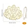 Amazon Halloween Natal Placa Decorativa de Madeira Pendurada TikTok Não Acabado diy Fatia de Madeira Xiyin Decoração de Porta Janela