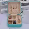 Caixa de Joias, Caixa de Joias de Veludo para Anéis e Brincos, Caixa de Joias de Grande Capacidade com Fechadura, Brincos, Pulseiras, Colares