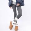 Calcetines de invierno de moda Fair Island, nuevos y a la moda, que combinan con todo, cálidos, con dobladillo y calcetines de punto de jacquard con botas de nieve.