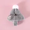 Gorro de Lana Tejido de Año Nuevo para Mascotas, para Galgos Pequeños, Gatos de Pelo Corto y sin Pelo, Cachorros y Perros, Gorro Cálido de Invierno con Orejas al Descubierto