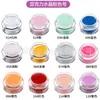 Fjccn 30g Pó de Cristal para Nail Art Pó de Cor para Nail Art Esculpido Pó de Polén Colorido Opcional Pó de Cristal DIY com Quantidade Suficiente