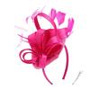 Flores de Cabeça para Noiva Estilo Britânico Retrô Veste de Cabeça com Tule Celebridade Cartola de Cetim Acessórios de Cabelo para Performance de Natal