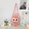 Bolsa Transversal de Pelúcia Fofa Estilo Outono e Inverno Nova para Meninas Bolsa de Boneca de Pelúcia Fashion Bolsa de Ombro Leve para Celular