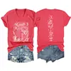Camiseta de manga corta con cuello en V para mujer, moderna y elegante, Midnight Margaritas Amazon eBay estación independiente