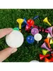 Prego de plástico para bola de golfe 83mm cor mista listrado tee prego de vidro acessórios de tee de golfe