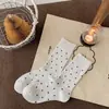 Calcetines de Lana de Puntos para Mujer Otoño e Invierno Calcetines Gruesos de Cachemira Calcetines Japoneses Vintage de Media Caña Apilados Calcetines de Puntos para Mujer de Corea del Sur