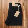 Estilo Fino Primavera y Verano, Duradero, Estilo Old Money, Sarja Lavada Pantalones Casuales Rectos Sueltos para Hombre