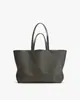 Bolsa de Ombro Feminina de Couro Genuíno Estilo Europeu e Americano Personalizada, Bolsa Tote de Couro Portátil de Grande Capacidade, Bolsa Transversal, Bolsa de Mão de Fábrica