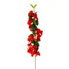 Simulación Buganvilia Boda Cerezo Flor de Ciruelo Flor de Durazno Rama Flor de Plástico Flor Decorativa Flor de Seda Sala de Estar Piso Flor Artificial Tira