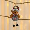 Loja de suprimentos de decoração de Natal loja idoso corrente de pé pequeno pingente acessórios para árvore de Natal tecido pequenos enfeites