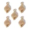 Colgantes de aleación de zinc con forma de concha de oro KC mezclado, estrella de mar, caracola, accesorios para pulsera de colgantes hechos a mano para DIY