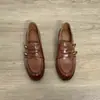 Zapatos de Vestir para el Trabajo 2026 Verano Nuevos Sin Cordones Tacón Grueso Zapatos Individuales Estilo Retro Old Money Zapatos Pequeños de Cuero Británicos