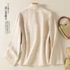 Traje de Tai Chi con cuello inclinado, traje Badao Jin para mujer, vestimenta taoísta Wudang, túnica taoísta para hombre, ropa de práctica, Hanfu de algodón y lino para laico, ropa Zen, primavera