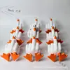 Pato Criativo de Dedo do Meio Transfronteiriço Enfeites Engraçados Artesanato de Resina Enfeites de Mesa para Casa Presentes para Amigos e Colegas