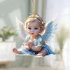 Chaveiro de Anjo Bebê Fofo Transfronteiriço Pingente de Mochila Presente Infantil Decoração de Árvore Pendurada Pingente de Carro