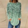 2023 Europeo y Americano Amazon otoño e invierno Nuevo suéter de camisa de manga larga estampada ropa de mujer AliExpress casual cuello redondo manga larga