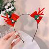 Navidad Vestido Infantil de Disfraz Diadema Tocado Rojo Cabello Niña Horquilla Lindo Diadema de Astas Accesorios para el Cabello Tocado