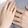 Anillo Biyi Doble Pareja Voladora de Plata S925 para Hombres y Mujeres un Par de Anillos de Pareja de Alas de Ángel Simples Japoneses y Coreanos Anillo para Dedo de Comida