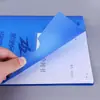 Nueva Carpeta de Una Hoja Engrosada Protector de Documentos Tipo L A4 Inserto de Bolsa de Datos de Dos Páginas Clip de Hoja Única