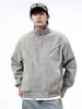 Marca Americana de Moda Transfronteriza Chaqueta Motociclista Desestructurada de Piel Sintética Ropa de Abrigo para Hombres y Mujeres Retro Holgada Versátil Chaqueta Casual para Pareja