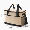 Bolsa Aislada de Tela Oxford Nueva 2023 Beige Bolsa de Picnic para Exterior Gran Capacidad Impermeable Bolsa de Hielo Bolsa para el Almuerzo para Coche
