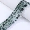 Contas Redondas Fantasma Verde Cristal Verde Cristal Branco Pulseira de Contas DIY Contas de Cristal Contas de Cristal Otimizadas Contas Soltas de Cristal