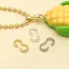 Nuevo Broche de Tres Letras Chapado en Oro de Cobre 18K, Retención de Color Fuerte, Broche Final para Pulsera de Cuentas Hecha a Mano DIY, Accesorios de Joyería