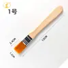 Pincel Pequeno de Cerdas Macias de Nylon para Pintura a Óleo, Limpeza, Uso Industrial, Tinta, Tinta Látex, Remoção de Poeira, Pintura Artística à Mão, Pincel Chato