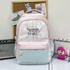 Mochila de Moda Nueva de Gran Capacidad y Alta Apariencia Estilo Coreano para Estudiantes de Secundaria y Preparatoria, Bolsa Escolar Estilo Ins, Casual y Sencilla