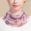 Procesamiento PersonalizadoHuaye Bufanda de Seda con Cuello Halter para Primavera y Verano Suéter de Malla de Seda de Morera Cubrecuellos Cálido Protección Solar