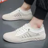Zapatos Blancos Casuales de Malla Flyknit Transpirable Finos para el Verano, Zapatos de Lona de Moda para Hombre