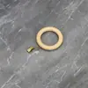 Ganchos para Anillos de Cortina de Madera Maciza Accesorios Clips de Anillo para Barra Romana Accesorios de Anillo de Madera Hebilla Ajustable