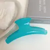Presilha de Cabelo Fresca de Gelatina Verde Grande para Mulheres, Presilha Tubarão de Alta Qualidade para a Parte de Trás da Cabeça, Grampo de Cabelo, Presilha de Cabelo, Acessório de Cabelo