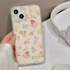 Funda de Conejo Sosteniendo Flores Adecuada para iPhone 17 Pro Max, Funda de Teléfono Mate Apple 17 Pro, 16/15 Anti-Caídas, 14 de Fábrica