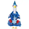 Fantasia de Ganso para Varanda Transfronteiriça Roupa de Ganso de Natal Chapéu de Boneco de Neve Cachecol Fantasia de Ganso de Gramado Adequado para Estátuas de 23 Polegadas