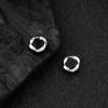 Pendientes de Clip Brillantes Mobius para Hombre de Alta Gama Combinables a la Moda con Diseño Personalizado Pendientes para Mujer de Piedra de Absorción de Hierro de Absorción Magnética Joyería Moderna