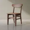 Sillón Moderno de Madera Maciza Silla Mariposa Nórdica Silla de Comedor Simple de Madera Maciza Silla de Comedor de Madera de Caucho para el Hogar Taburete Metal