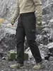 Calça de Trabalho Masculina An Yang Outono 2026 Nova com Múltiplos Bolsos para Uso Externo Casual Confortável Preta para Caminhada Trekking Longa