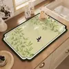 Esterilla de Té Estilo Chino, Esterilla para Mesa de Té, Posavasos, Absorbente de Agua y Secado Rápido, Esterilla para Mesa de Té de Diatomeas Estilo Nacional Zen, Esterilla Drenante al por Mayor