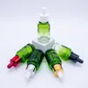Botellas dispensadoras de serum de 30 ml en stock, Botellas dispensadoras de vidrio transparente para cosméticos, de paredes gruesas y versátiles